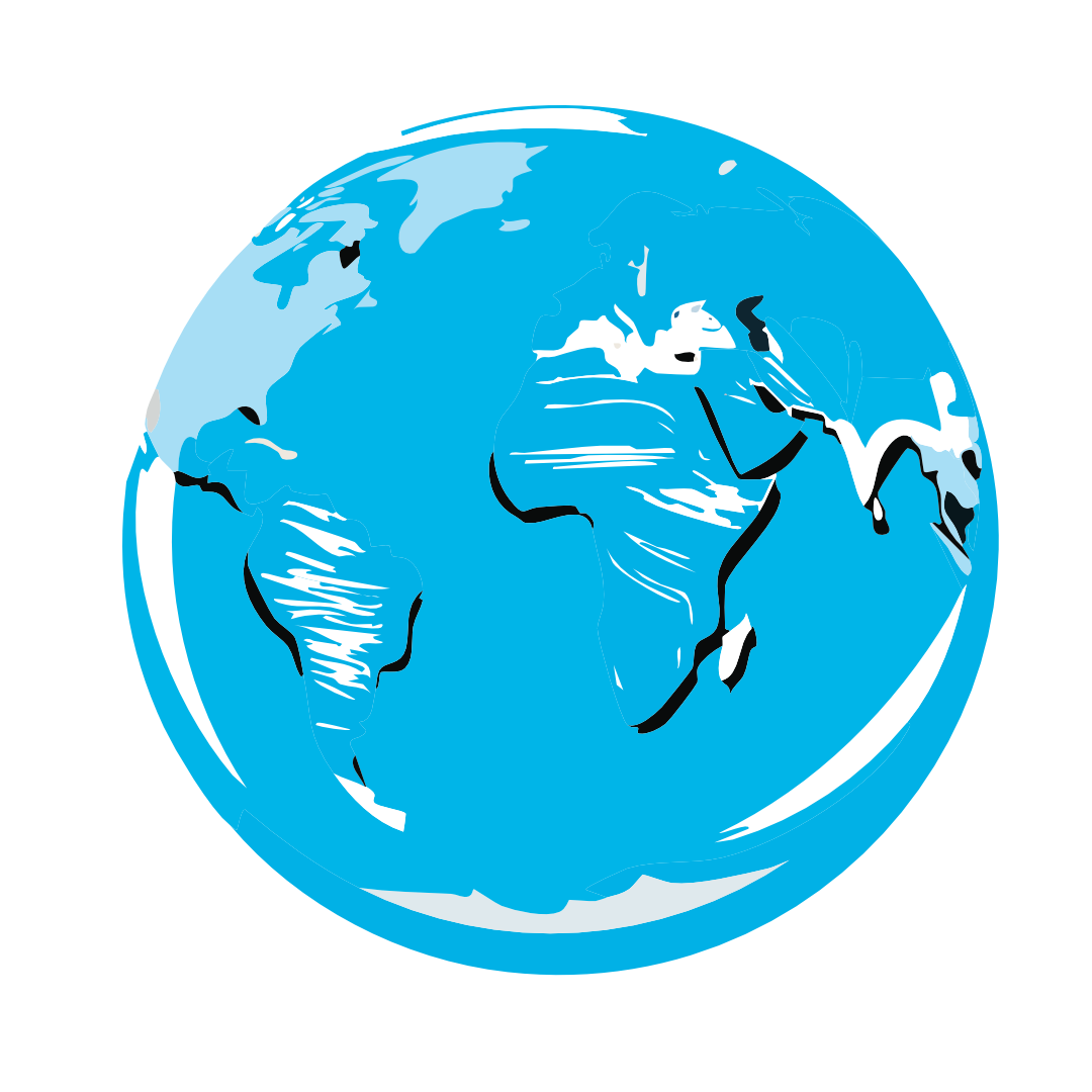Globe with network connections